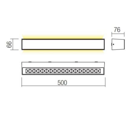 Redo 90261 - Aplique de parede LED para exterior AROOS LED/21W/230V 3000K IP65 castanho