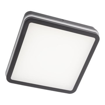 Redo 90292 - Iluminação de teto exterior LED com sensor ISOLA LED/24W/230V 26x26 cm 3000/4000/6500K IP54 antracite