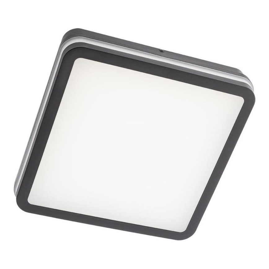 Redo 90292 - Iluminação de teto exterior LED com sensor ISOLA LED/24W/230V 26x26 cm 3000/4000/6500K IP54 antracite