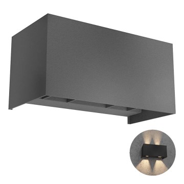 Redo 90303 - Iluminação de parede exterior LED VARY 4xLED/5W/230V 4000K IP54 antracite