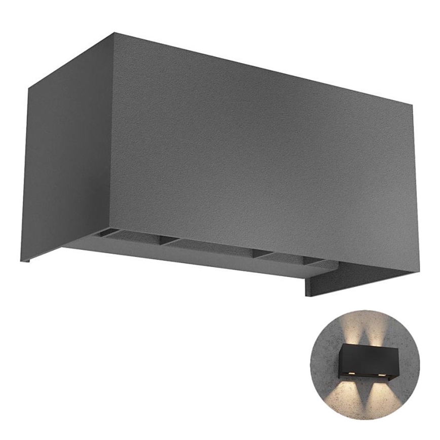 Redo 90303 - Iluminação de parede exterior LED VARY 4xLED/5W/230V 4000K IP54 antracite