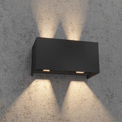 Redo 90303 - Iluminação de parede exterior LED VARY 4xLED/5W/230V 4000K IP54 antracite