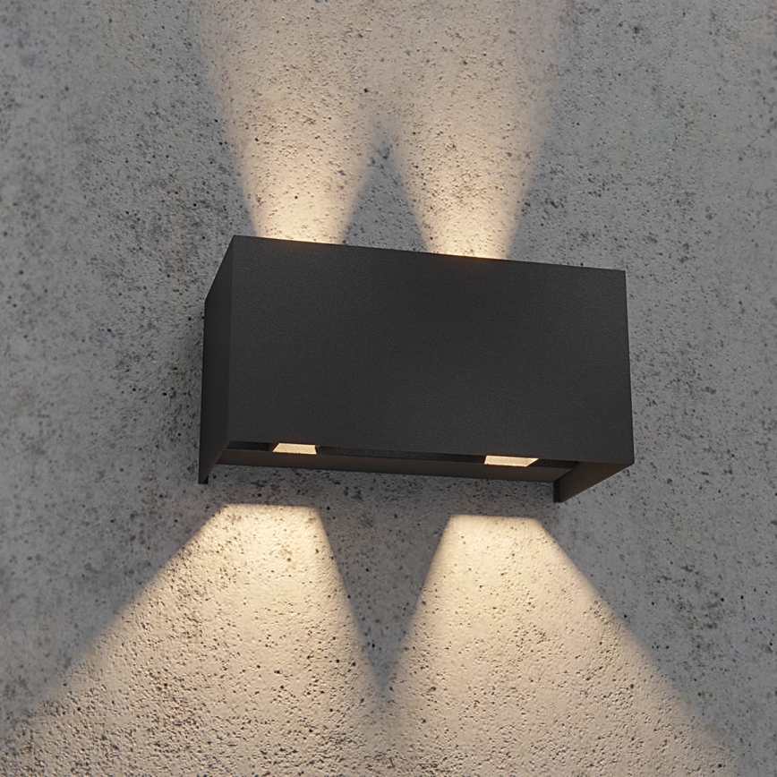 Redo 90303 - Iluminação de parede exterior LED VARY 4xLED/5W/230V 4000K IP54 antracite