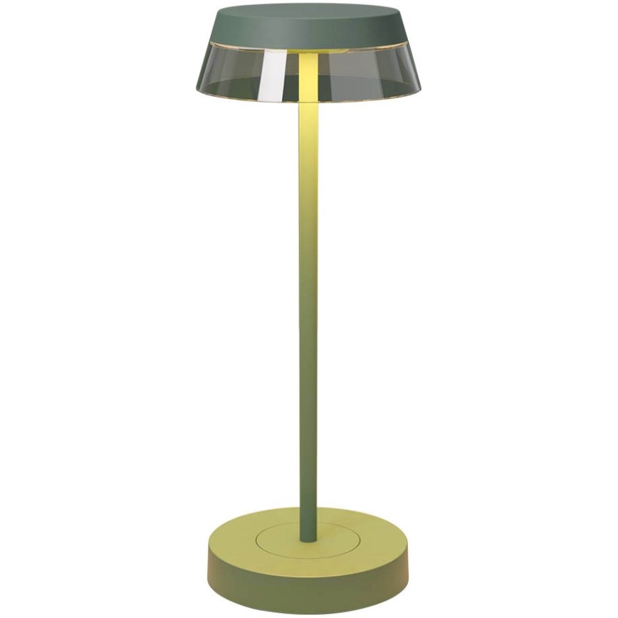Redo 90309 - Candeeiro de mesa táctil LED com regulação ILUNA LED/2,5W/5V 2700-3000K 3000 mAh IP65 verde