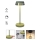 Redo 90309 - Candeeiro de mesa táctil LED com regulação ILUNA LED/2,5W/5V 2700-3000K 3000 mAh IP65 verde