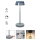 Redo 90310 - Candeeiro de mesa táctil LED com regulação ILUNA LED/2,5W/5V 2700-3000K 3000 mAh IP65 azul