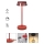 Redo 90311- Candeeiro de mesa táctil LED com regulação ILUNA LED/2,5W/5V 2700-3000K 3000 mAh IP65 vermelho