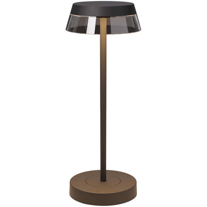 Redo 90312 - Candeeiro de mesa táctil LED com regulação ILUNA LED/2,5W/5V 2700-3000K 3000 mAh IP65 preto