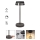 Redo 90312 - Candeeiro de mesa táctil LED com regulação ILUNA LED/2,5W/5V 2700-3000K 3000 mAh IP65 preto