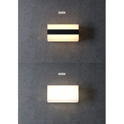 Redo 90325 - Arandela LED exterior KODIAK LED/8W/230V 4000K 20 cm IP65 branca