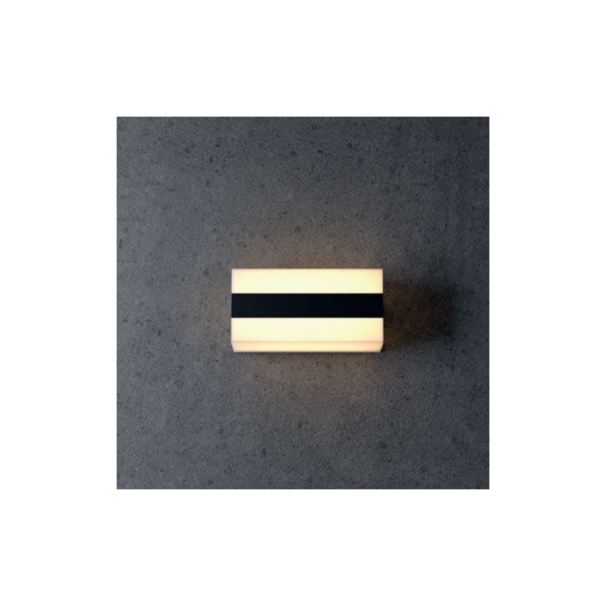 Redo 90326 - Iluminação de parede exterior LED KODIAK LED/8W/230V IP65 branco/preto