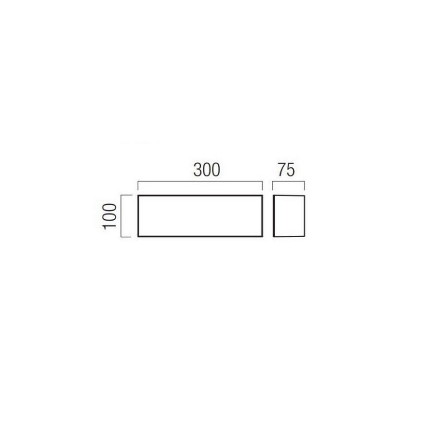 Redo 90328 - Iluminação de parede exterior LED KODIAK LED/12W/230V IP65 branco