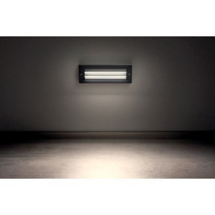 Redo 90330 - Iluminação de parede exterior LED KRUP LED/6W/230V IP65 antracite