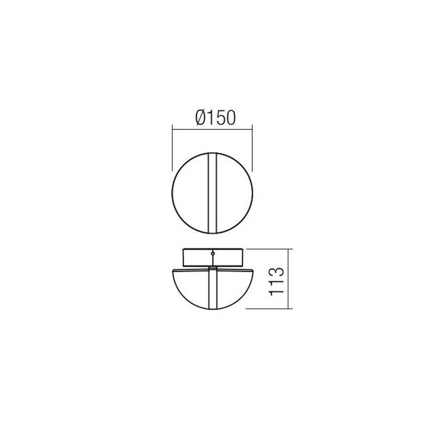 Redo 90364 - Iluminação de parede exterior LED SIERRA LED/10,8W/230V IP54