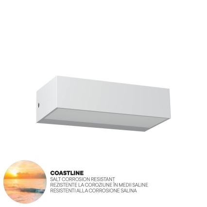 Redo 90372 - Iluminação de parede exterior LED LAMPRIS LED/9,5W/230V IP65 branco