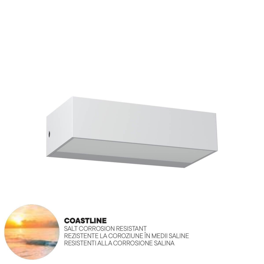 Redo 90372 - Iluminação de parede exterior LED LAMPRIS LED/9,5W/230V IP65 branco