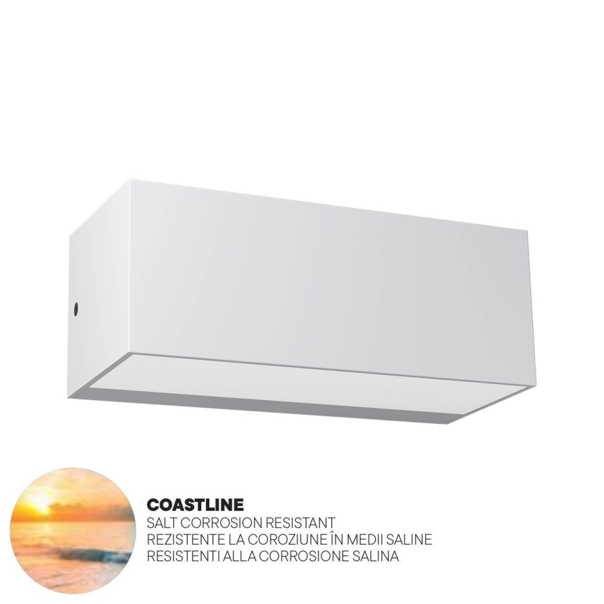 Redo 90373 - Iluminação de parede exterior LED LAMPRIS LED/13W/230V IP65 branco