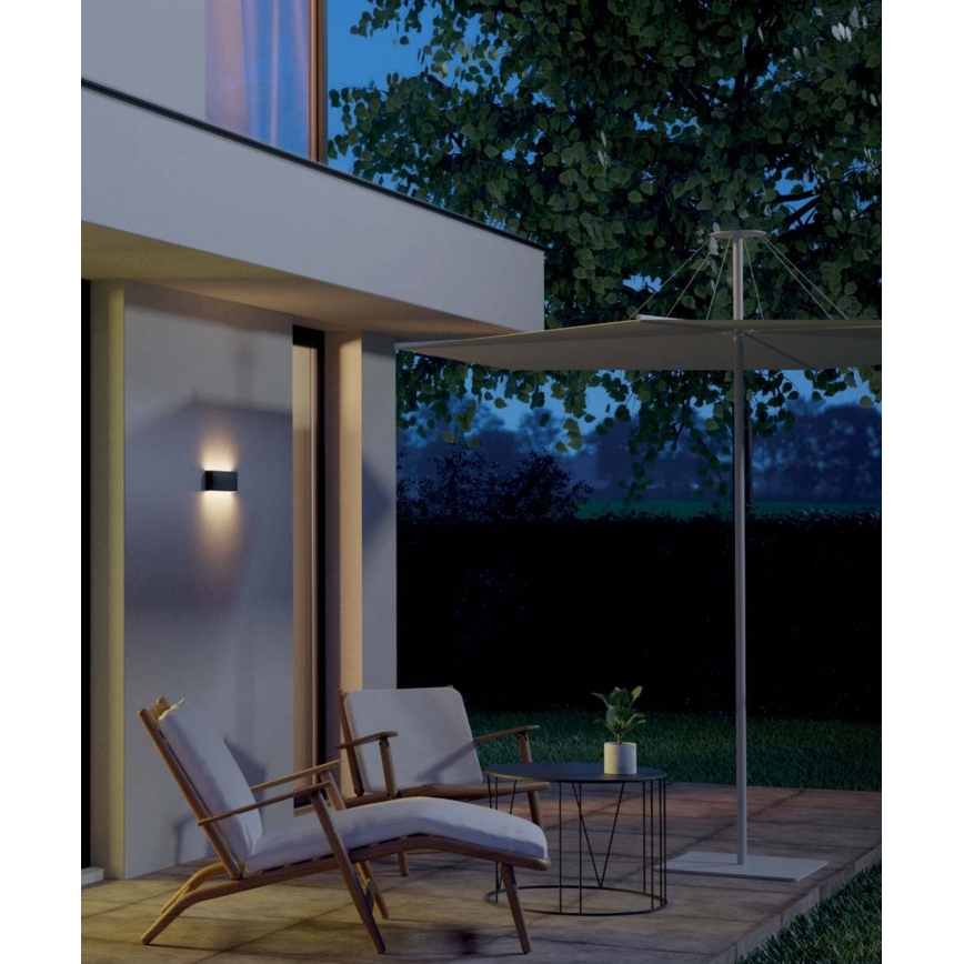 Redo 90376 - Iluminação de parede exterior LED KAMAL LED/4,4W/230V 3000K IP54 cinzento
