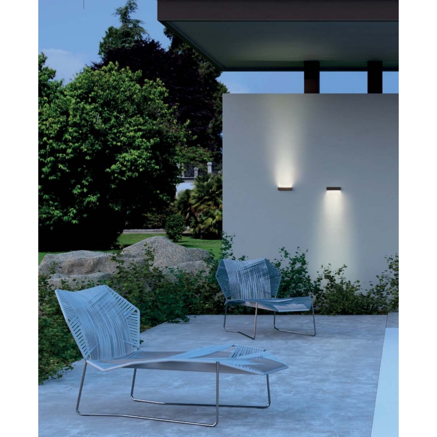 Redo 90394 - Iluminação de parede exterior LED OMNIA LED/12W/230V 3000K IP54 cinzento