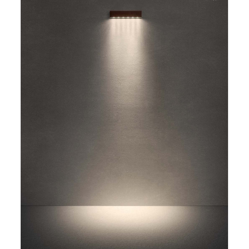 Redo 90394 - Iluminação de parede exterior LED OMNIA LED/12W/230V 3000K IP54 cinzento