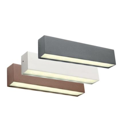 Redo 90394 - Iluminação de parede exterior LED OMNIA LED/12W/230V 3000K IP54 cinzento