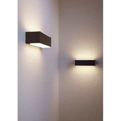 Redo 90402 - Iluminação de parede exterior LED DASH LED/9W/230V 4000K IP65 antracite