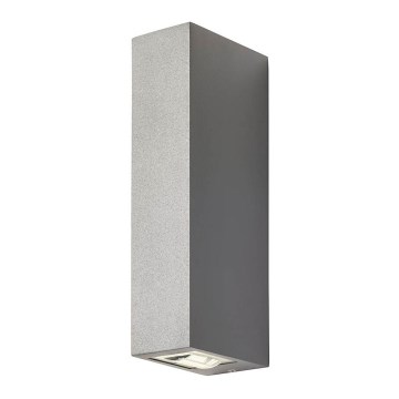 Redo 90421 - Iluminação de parede exterior LED ACE 2xLED/5,84W/230V 3000K IP54 cinzento