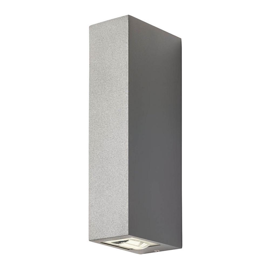 Redo 90421 - Iluminação de parede exterior LED ACE 2xLED/5,84W/230V 3000K IP54 cinzento