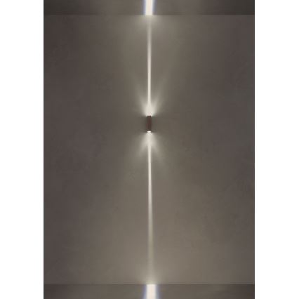 Redo 90424 - Iluminação de parede exterior LED ACE LED/5,84W/230V 4000K IP54 castanho