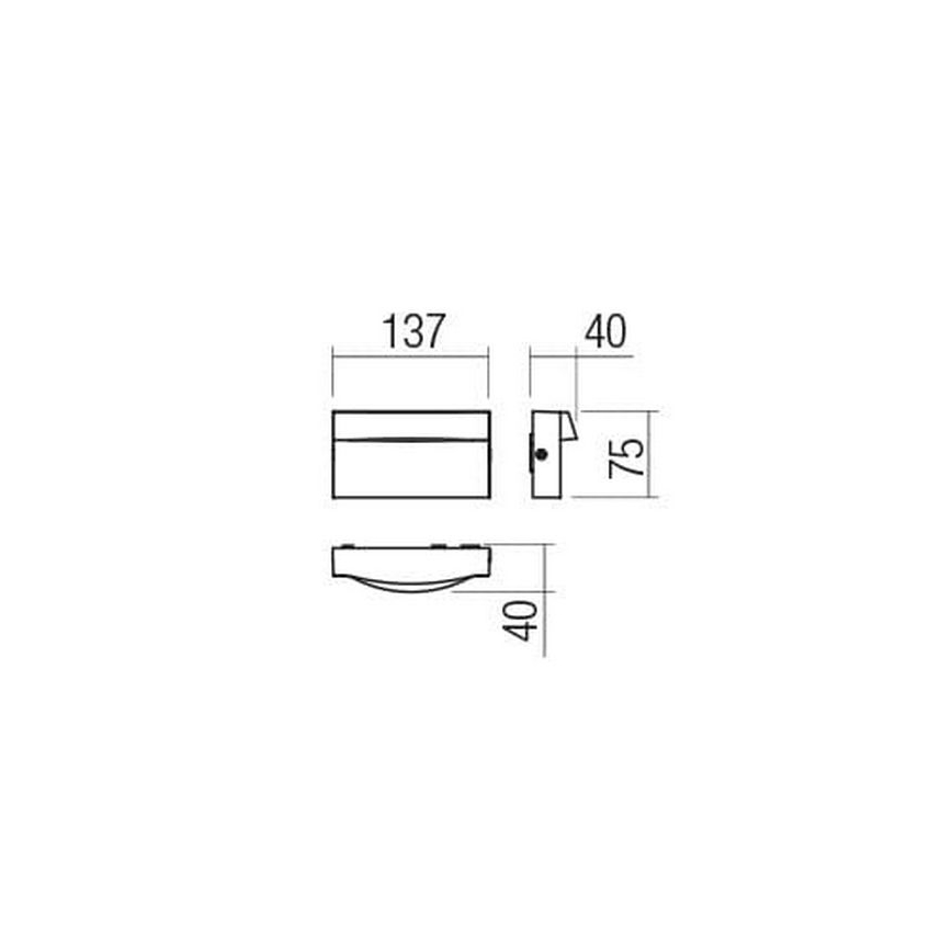 Redo 90425 - Iluminação de parede exterior LED POLIFEMO LED/8W/230V IP65 branco