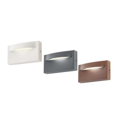 Redo 90426 - Iluminação de parede exterior LED POLIFEMO LED/8W/230V IP65 antracite