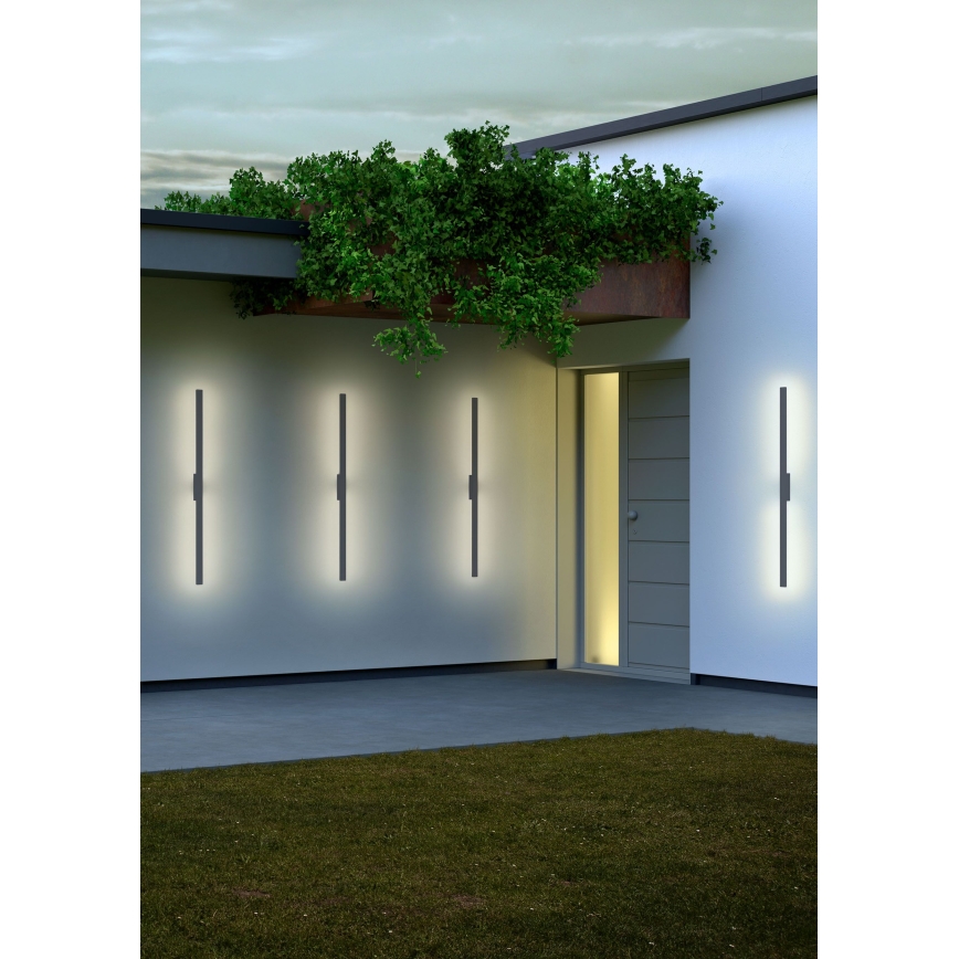 Redo 90433 - Iluminação de parede exterior LED REFLEXA LED/24W/230V 3000K 144 cm IP54 antracite