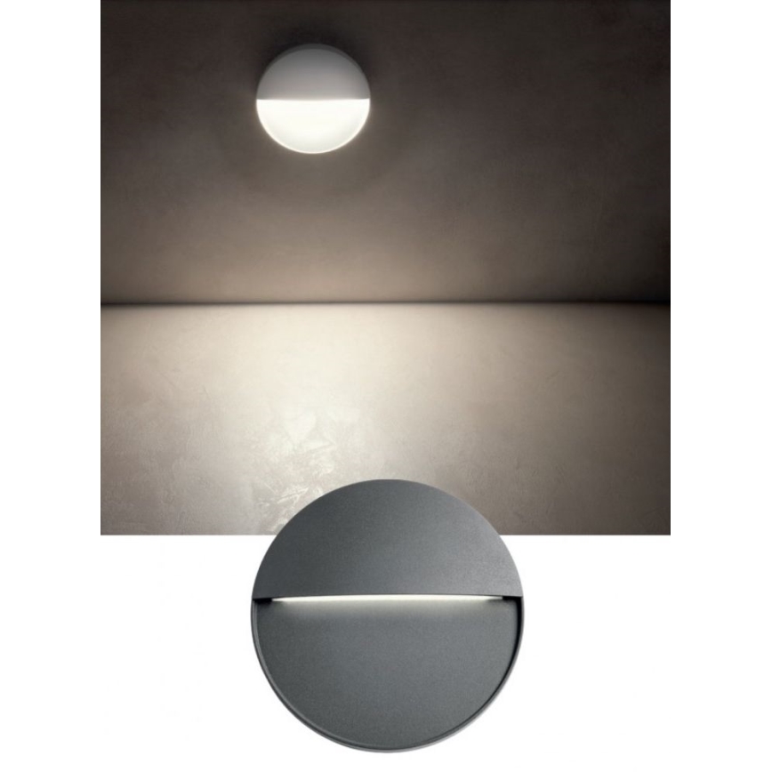 Redo 90476 - Iluminação de parede exterior LED LANDER LED/6W/230V IP54 branco