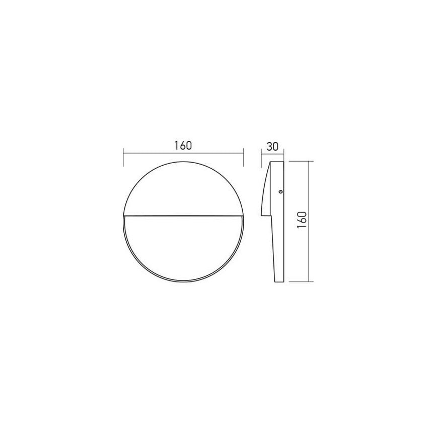 Redo 90476 - Iluminação de parede exterior LED LANDER LED/6W/230V IP54 branco