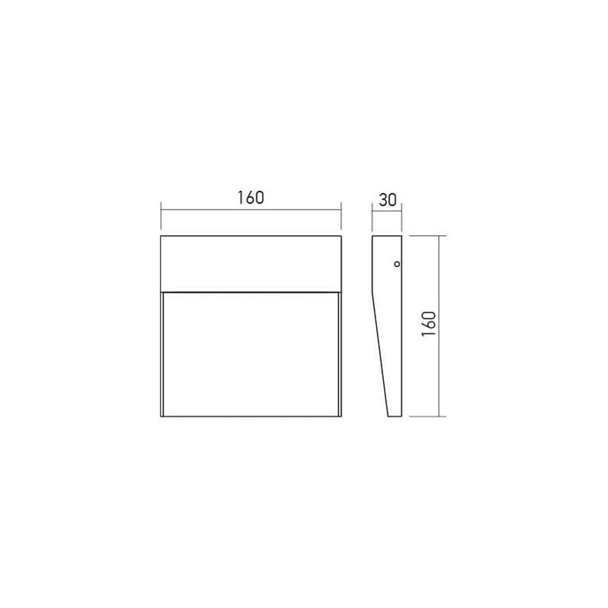 Redo 90478 - Iluminação de parede exterior LED LANDER LED/6W/230V IP54 branco