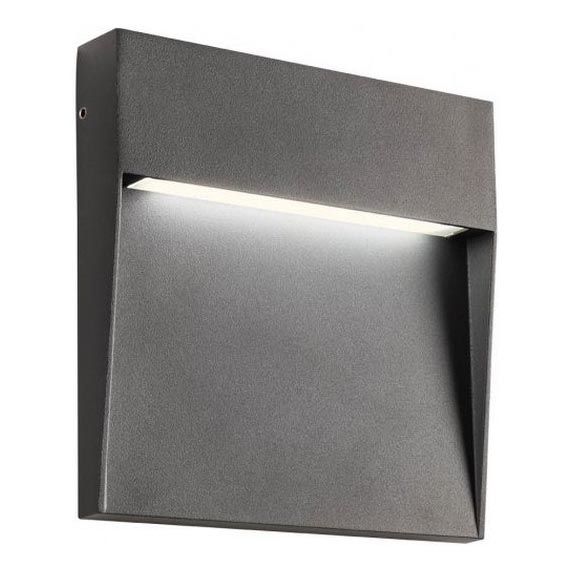 Redo 90479 - Iluminação de parede exterior LED LANDER LED/6W/230V IP54 antracite