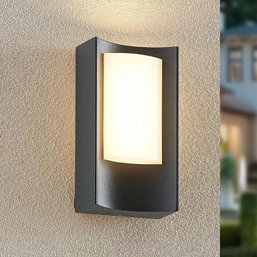 Redo 90483 - Iluminação de parede exterior LED WARP LED/8W/230V 3000K IP44 antracite