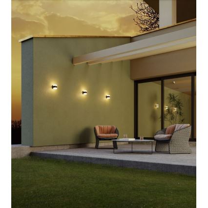Redo 90492 - Iluminação de parede exterior LED TOK LED/14,8W/230V IP44 antracite