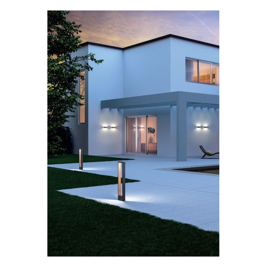 Redo 90508 - Iluminação de parede exterior LED WALD LED/10W/230V IP65 antracite