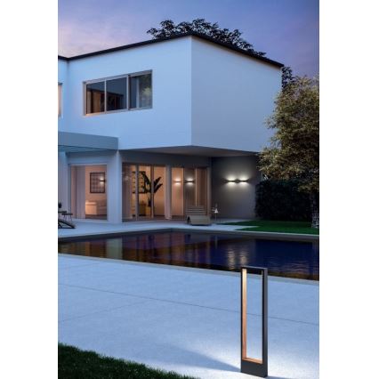 Redo 90508 - Iluminação de parede exterior LED WALD LED/10W/230V IP65 antracite