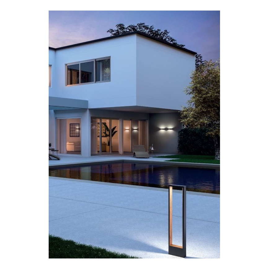 Redo 90508 - Iluminação de parede exterior LED WALD LED/10W/230V IP65 antracite
