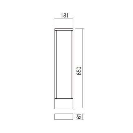 Redo 90509 - Candeeiro exterior LED WALD LED/10W/230V IP65 antracite