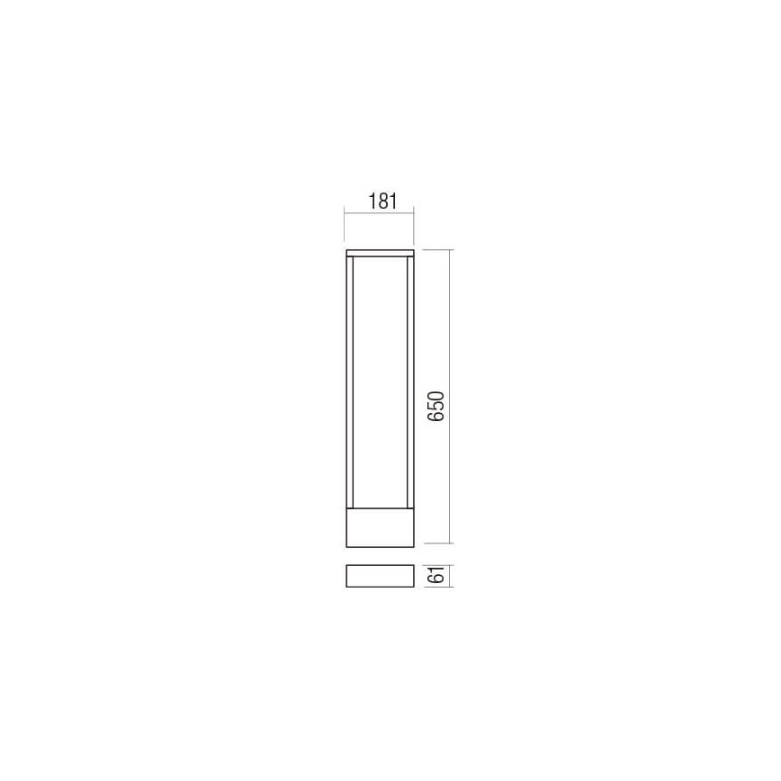 Redo 90509 - Candeeiro exterior LED WALD LED/10W/230V IP65 antracite