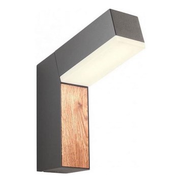 Redo 90510 - Iluminação de parede exterior LED WOODY LED/10W/230V IP54 antracite