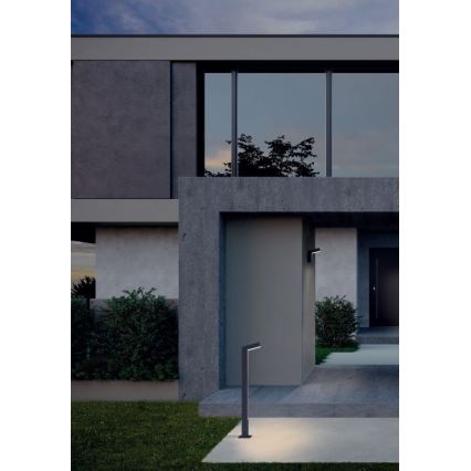 Redo 90510 - Iluminação de parede exterior LED WOODY LED/10W/230V IP54 antracite