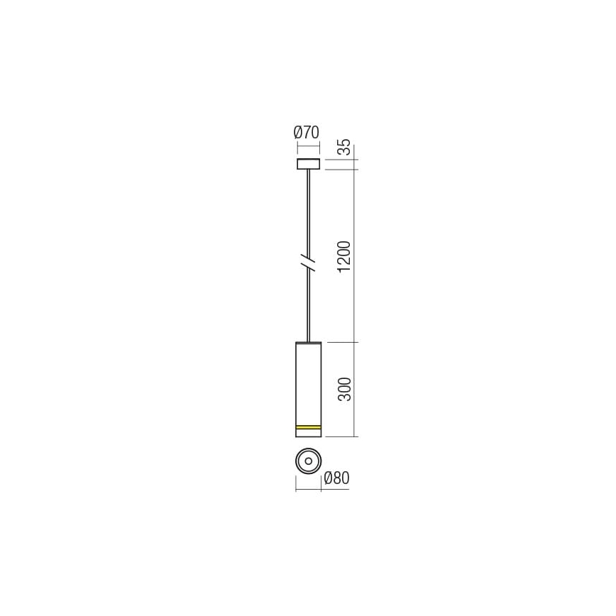 Redo 90515 - Iluminação suspensa exterior LED KLOU LED/9W/230V IP54 castanho