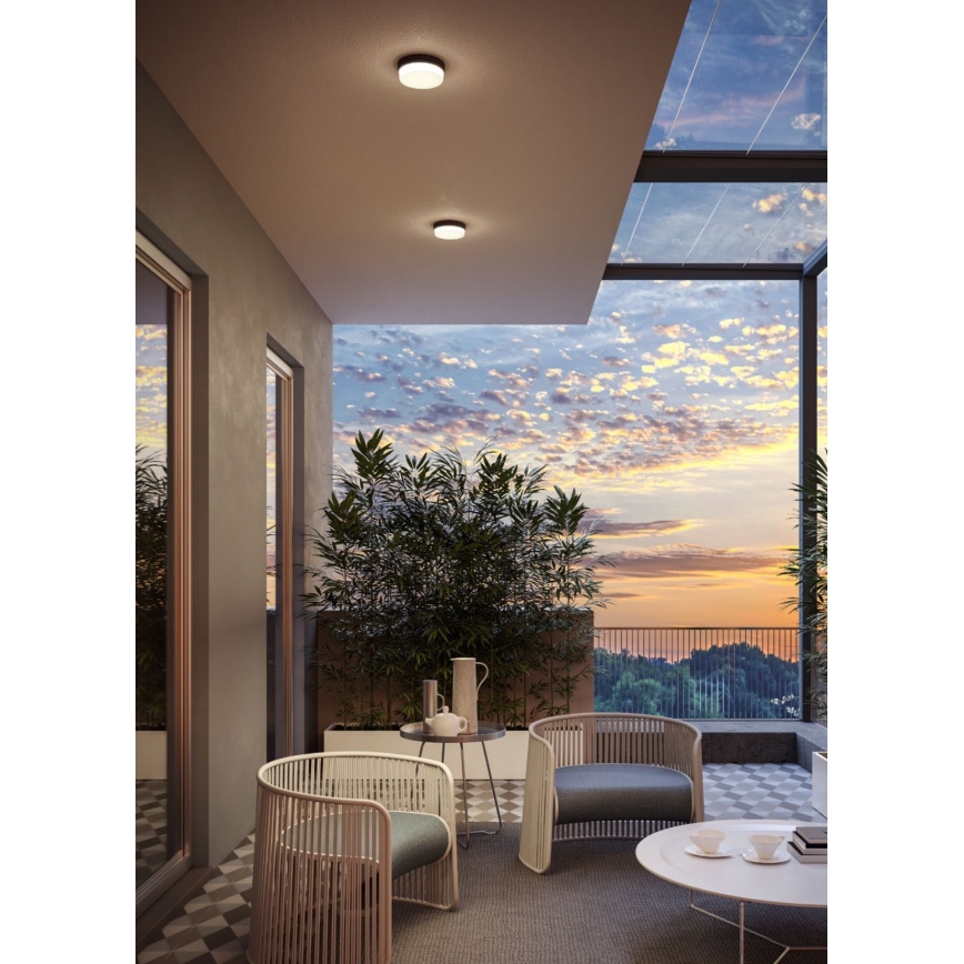 Redo 90516 - Iluminação de teto exterior LED URANIA LED/10W/230V diâmetro 16 cm IP65 antracite