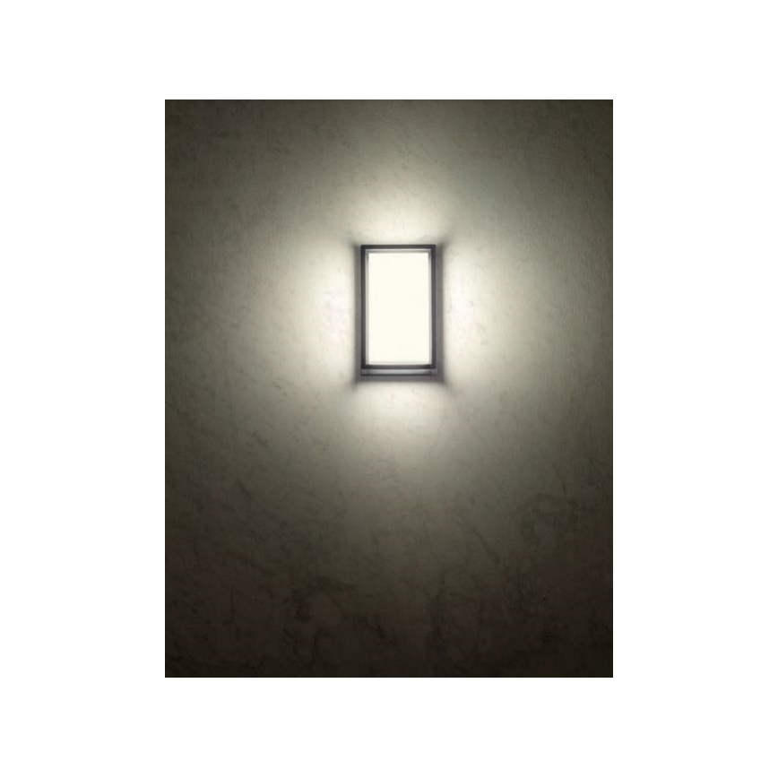Redo 90533 - Iluminação de parede exterior LED QUADRIS LED/12W/230V IP54 antracite