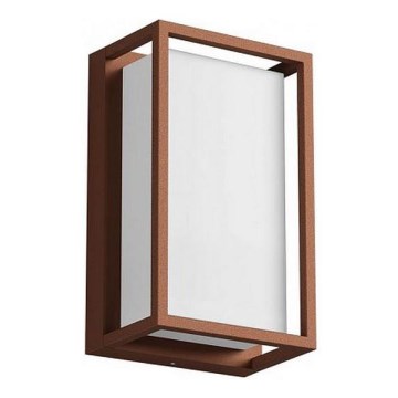 Redo 90534 - Iluminação de parede exterior LED QUADRIS LED/12W/230V IP54 castanho