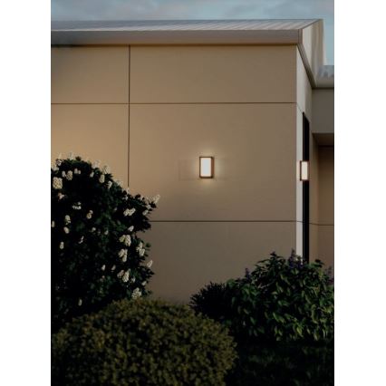 Redo 90534 - Iluminação de parede exterior LED QUADRIS LED/12W/230V IP54 castanho